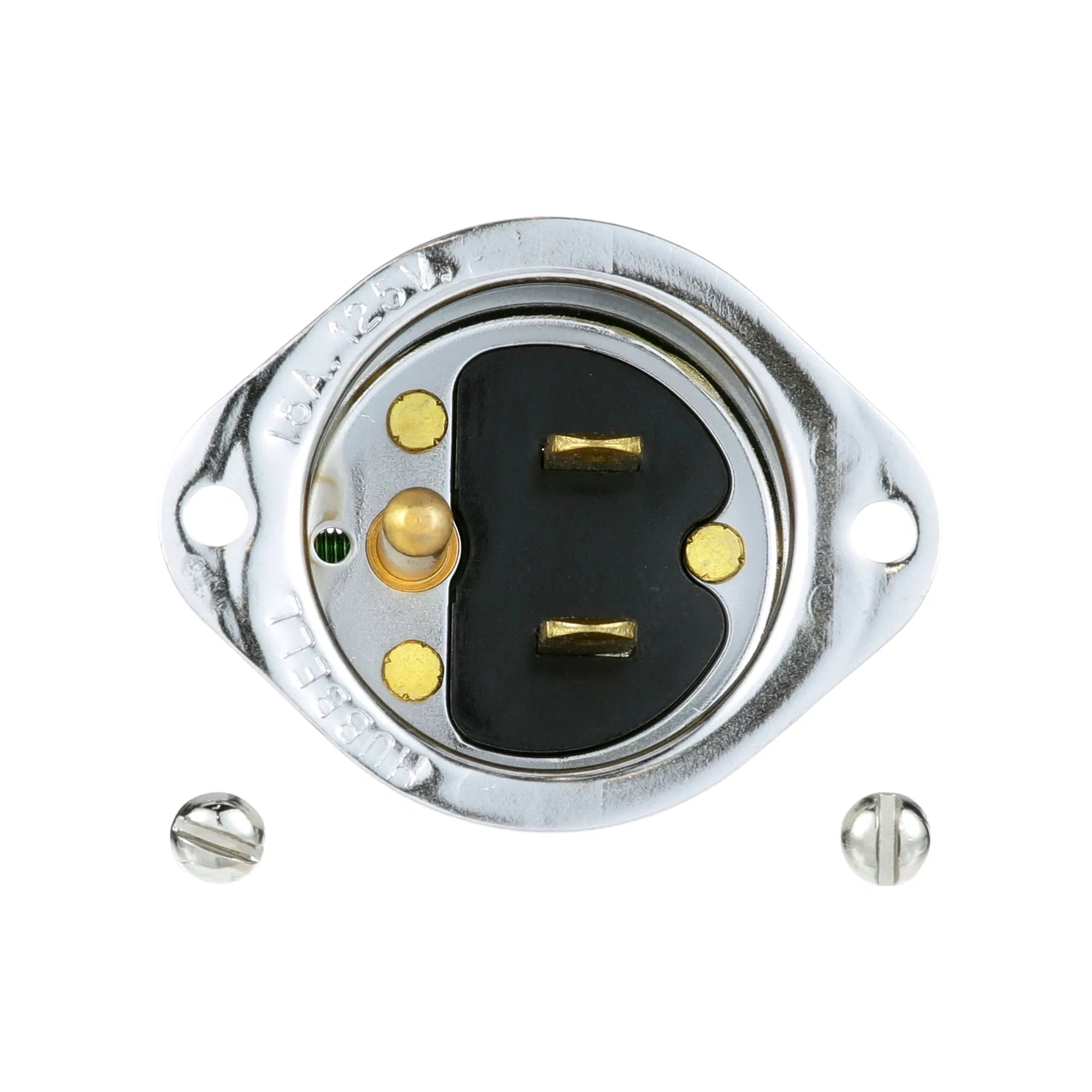 2139-2 Duke - Flanged Inlet 5-15p Plug for Warmers alternate view 1 2139-2 Duke - Flanged Inlet 5-15p Plug for Warmers alternate view 1